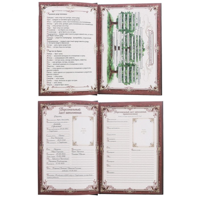 Родословная книга новогодняя «Семейная летопись», 56 листов, 17 х 2 х 23,7 см.