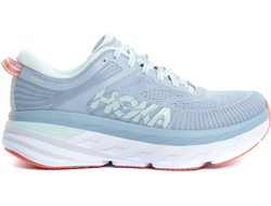 Кроссовки женские Hoka Bondi 7 WIDE Blue Fog/Blue Glass 1110531-BFBG (Размеры:  USw 7D; USw 8,5D)