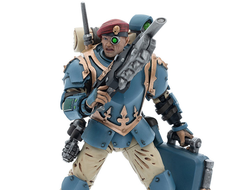 Имперская гвардия - Отпрыски Темпестус - медик (Warhammer 40k) - КОЛЛЕКЦИОННАЯ ФИГУРКА 1/18 Astra Militarum Tempestus Scions Command Squad Medic (JT5154) - JOYTOY