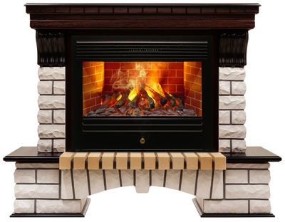 Электрокамин Country AO с очагом 3D Novara 26