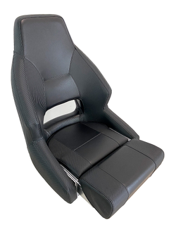 Кресло с болстером «Racer carbone», черный