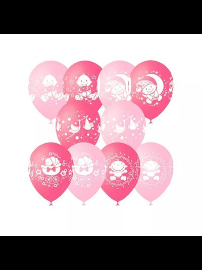 Воздушные шары с гелием &quot;С новорожденной&quot;