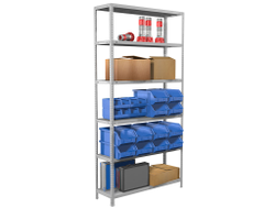 Стеллаж металлический MS Standart 200/100x40/6