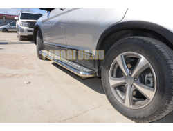 Пороги с накладным листом d53 для Haval H6 2017-...