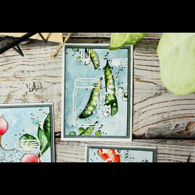 ФП штамп "Зеленый горошек"