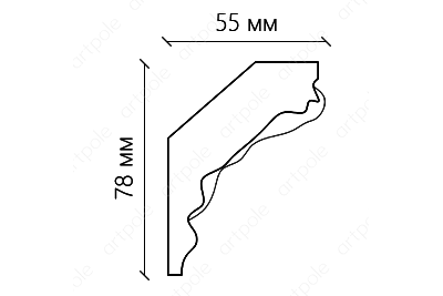 Карниз орнаментальный SK140