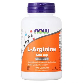 (NOW) L-arginine 500 mg - (100 капс)