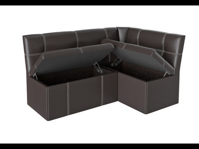 Скамья угловая Квадро тип 3 Коричневая (Бонмебель)