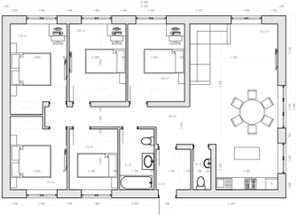 Одноэтажный дом с пятью спальнями 125м² (S11)