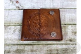 портмоне из кожи с тиснением, подарок руководителю, аксессуары из натуральной кожи