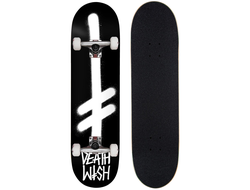 Купить скейтборд DEATHWISH GANG LOGO (белый) в Иркутске