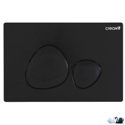 Унитаз Creavit Terra Black TP325-11SI00E-0000 черный c инсталляцией - комплект с сиденьем микролифт, клавишей SPA Black (TP325-11SI00E-0000 + GR5003.01 + GP7002.02 + KC0103.03.1300E)