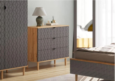 Спальня Денвер дуб вотан/графит