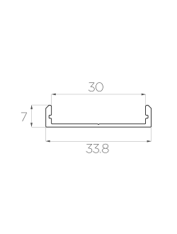 Алюминиевый профиль 4L-3307-S ANOD