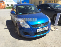 Защита радиатора Suzuki Swift 2010-2013 black