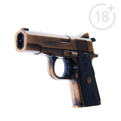 Зажигалка "Пистолет", пьезо, газ, цвета МИКС