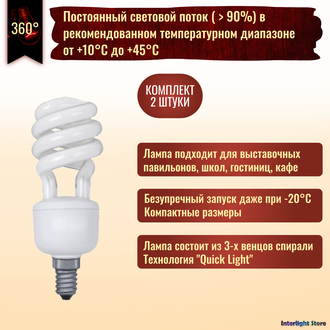 Sylvania Mini Lynx MLX T2 9w 827 E14