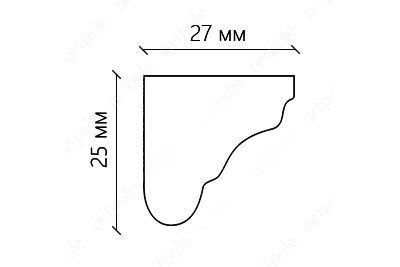 Карниз гладкий SK26KG1