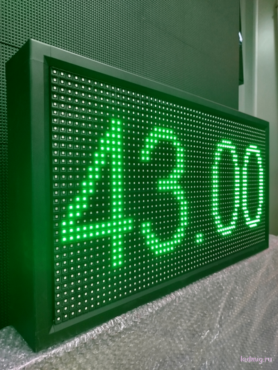 Ценовое табло для АЗС-370*690mm (зеленый) 4 и 5 разрядный