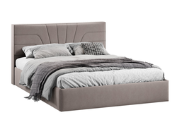 Спальня ПАНДОРА - Кровать c подъемным механизмом Тип 1 Велюр Мокко тёмный