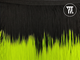 Бахрома градиент, цв. Черный + Неон-зеленый, дл. 20 см