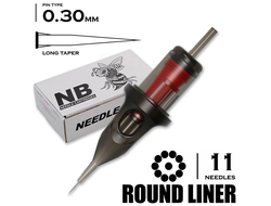 11 RLLT/0.30 - Round Liner Long Taper "BEE NEEDLE"