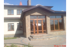 Установка пластиковых ламинированных немецких окон, частный дом, Ижевск,  мкрн. Горка