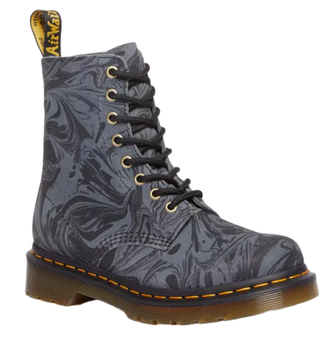 Ботинки Dr. Martens 1460 Pascal Marbled Suede Black Grey