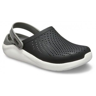 CROCS LITERIDE CLOG ЧЕРНЫЕ С БЕЛЫМ