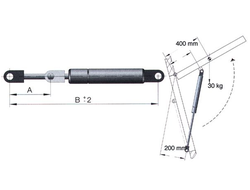 Стойка газовая для люков Stabilus Lift-O-Mat 094765 245 - 405 мм 9516011025