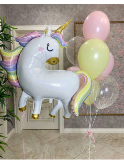 Набор шаров с единорогом