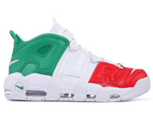 Air more uptempo 96 university red/white/lucid green sale