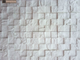 Декоративный камень под сланец  Kamastone Шахматы 3Д мозаика 0932, белый