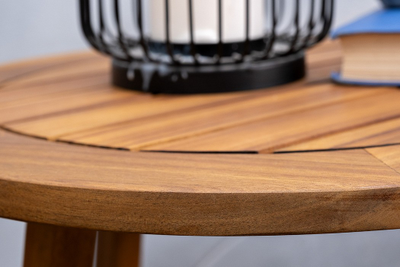 Кофейный комплект из акации Director темно-серый