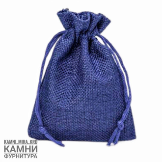 МЕШОЧКИ ИЗ ИСКУССТВЕННОГО ЛЬНА 9*12 см, цвет в ассортименте, цена за штуку