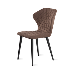 ЙОРК Стул сиденье коричневый, каркас черный