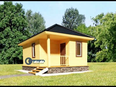 Б-14  ГАБАРИТНЫЕ РАЗМЕРЫ: (6Х4М) 1 ЭТАЖ, ОБЩАЯ ПЛОЩАДЬ: 24М²