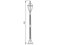 Светильники садово-парковые серии California L bg