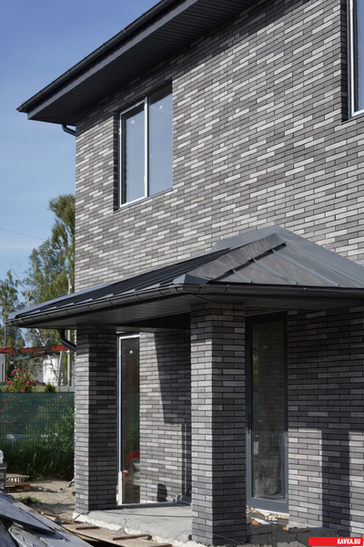 Плитка "РИГЕЛЬБРИК",  цв.Серый триколор, бетон, уп.1,0м2(45шт)(23кг)(27уп)