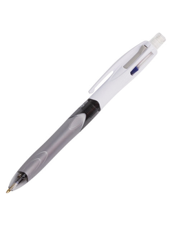 Ручка шариковая автоматическая с грипом BIC "4Colours 3 + 1 HB", 3 цвета (синий, черный, красный) + механический карандаш, 942104, 3 штуки в упаковке