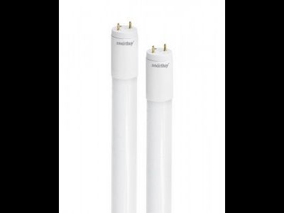 Лампа светодиодная Smartbuy T8 G13 220V 10W(800lm) 6400К 6K 600x29 матовая, неповоротная SBL-T8-10-64K-A