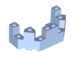Castle Turret Top 4 x 8 x 2 1/3, Bright Light Blue (6066 / 6056246)