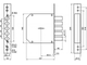 Замок врезной BORDER ЗВ8-6КЛ.5/15 сувальдный