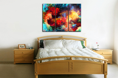 Модульная картина "Волшебный цвет"