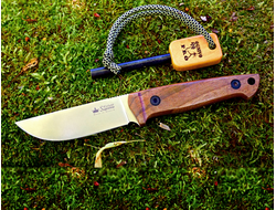 Нож Nikki D2 StoneWash Орех