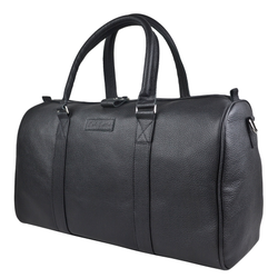 Кожаная дорожная сумка Noffo black (арт. 4018-01)