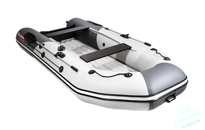 Лодка ПВХ Мастер Лодок Таймень NX3400НДНД Pro "Комби" Св.Серый / Графит