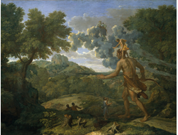 Картина обогреватель, репродукция Никола Пуссен Слепой Орион ищет Восходящее Солнце