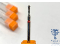 Фреза алмазная "Шар" 801/001 025R красная