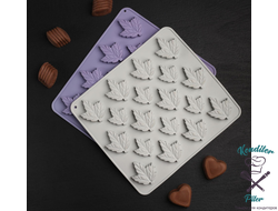 Форма для льда и кондитерских украшений «Кленовый сироп», 19,5×17,7×1 см, 18 ячеек, цвет МИКС